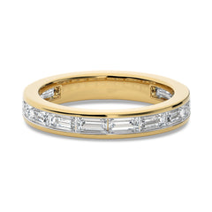 1 CT. Baguette Natural Diamond channel Set Wedding Band