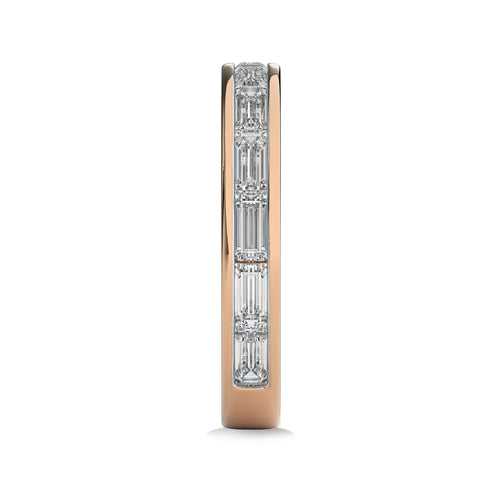1 CT. Baguette Lab Created Diamond channel Set Wedding Band