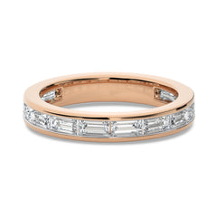 1 CT. Baguette Lab Created Diamond channel Set Wedding Band