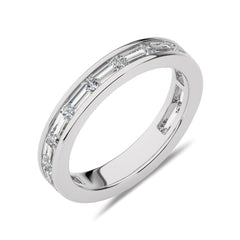 1 CT. Baguette Lab Created Diamond channel Set Wedding Band
