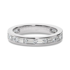 1 CT. Baguette Natural Diamond channel Set Wedding Band