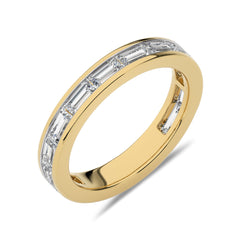 1 CT. Baguette Natural Diamond channel Set Wedding Band