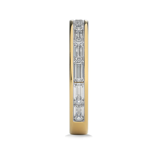 1 CT. Baguette Lab Created Diamond channel Set Wedding Band