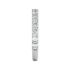 2 CT.Asscher and Round Lab Created Diamond Wedding Band