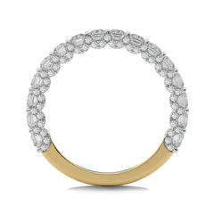 2 CT.Asscher and Round Lab Created Diamond Wedding Band