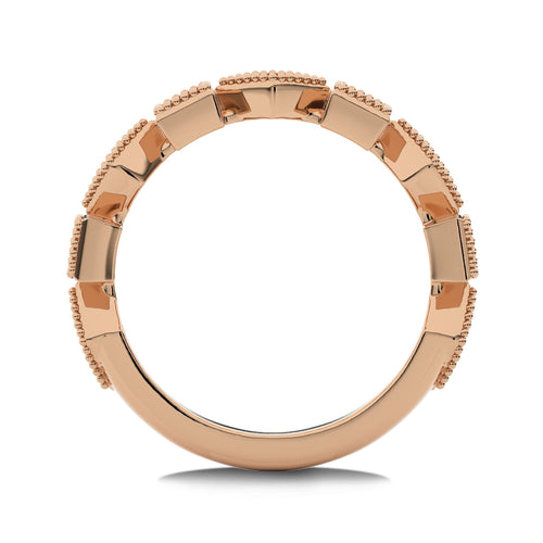 3/8 CT.Princess and Round Lab Created Diamond stackable Wedding Band