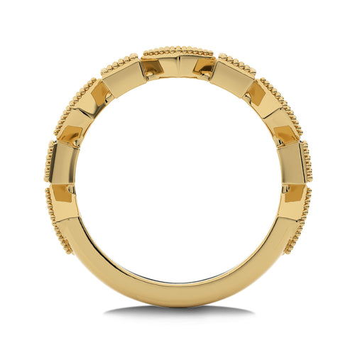 3/8 CT.Princess and Round Lab Created Diamond stackable Wedding Band