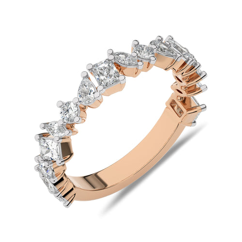 1 CT. Fancy Shapes Lab Created Diamond Wedding Band Ring