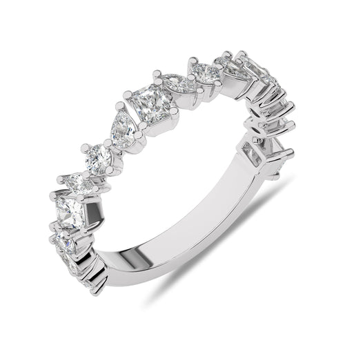 1 CT. Fancy Shapes Lab Created Diamond Wedding Band Ring