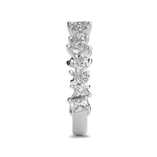 1 CT. Fancy Shapes Lab Created Diamond Wedding Band Ring