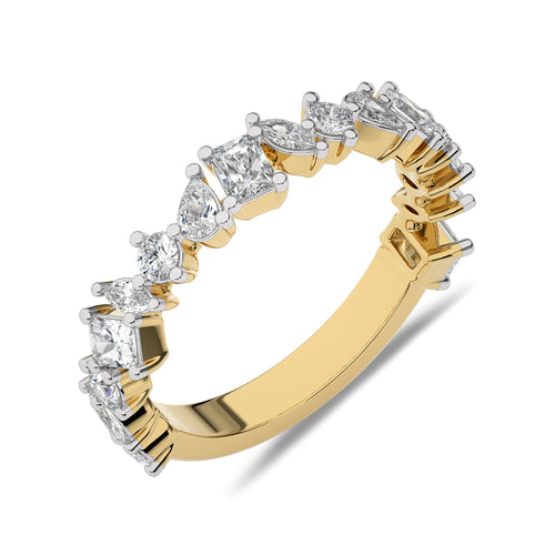 1 CT. Fancy Shapes Lab Created Diamond Wedding Band Ring