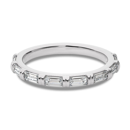 1/2 CT. Baguette Lab Created Diamond Wedding Band