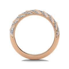 1/4 CT. Round Lab Created Diamond Arrow Pattern Wedding Band Ring