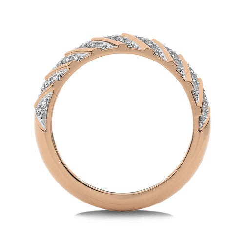1/4 CT. Round Lab Created Diamond Arrow Pattern Wedding Band Ring