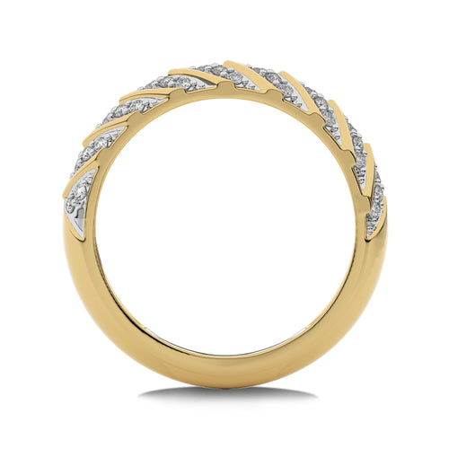 1/4 CT. Round Lab Created Diamond Arrow Pattern Wedding Band Ring
