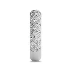 1/4 CT. Round Lab Created Diamond Criss cross Wedding Band ring