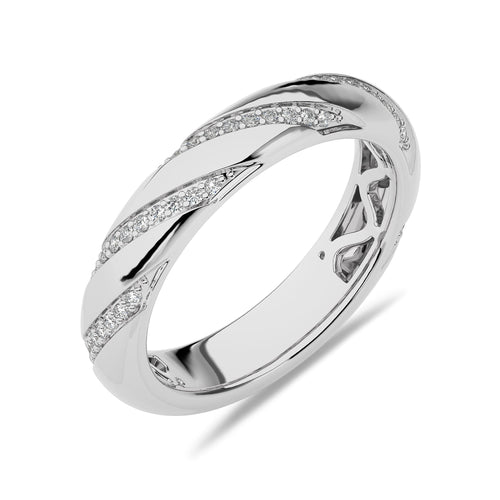 1/6 CT. Round Natural Diamond Wedding Band Ring