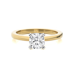Stellar Solitaire Cushion Diamond Enagement Ring
