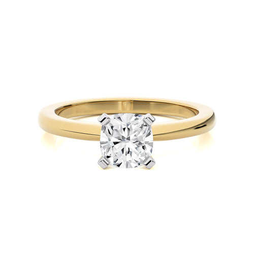 1 1/2 CT. Stellar Solitaire Cushion Natural Diamond Engagement Ring