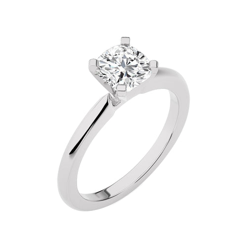 Stellar Solitaire Cushion Diamond Enagement Ring