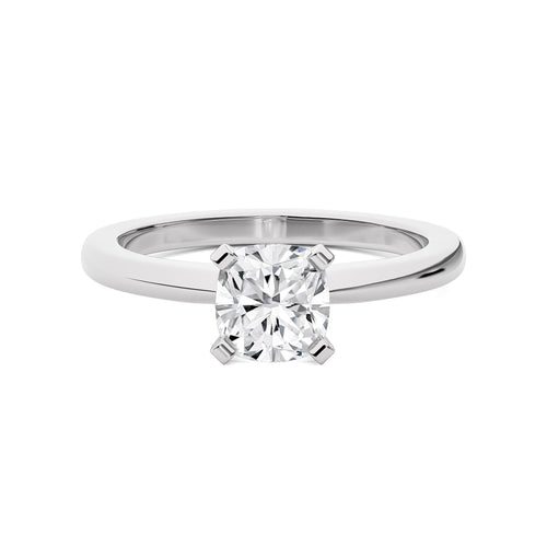 1 1/2 CT. Stellar Solitaire Cushion Natural Diamond Engagement Ring