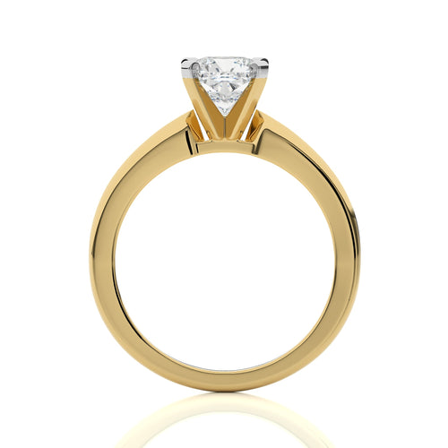 Stellar Solitaire Cushion Diamond Enagement Ring