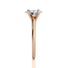 Stellar Solitaire Oval Diamond Engagement Ring