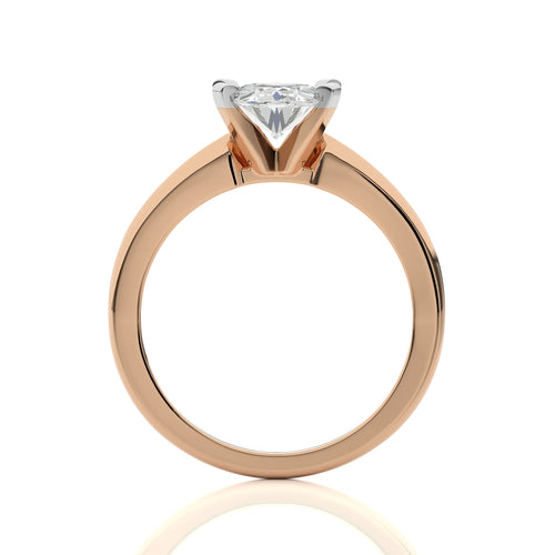 Stellar Solitaire Oval Diamond Engagement Ring