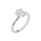 Stellar Solitaire Oval Diamond Engagement Ring