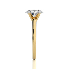 Stellar Solitaire Oval Diamond Engagement Ring