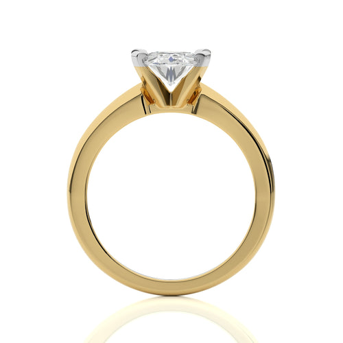 Stellar Solitaire Oval Diamond Engagement Ring