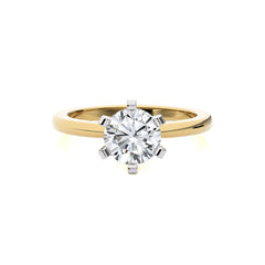 1 1/2 CT. Stellar Solitaire Round Lab Created Diamond Engagement Ring