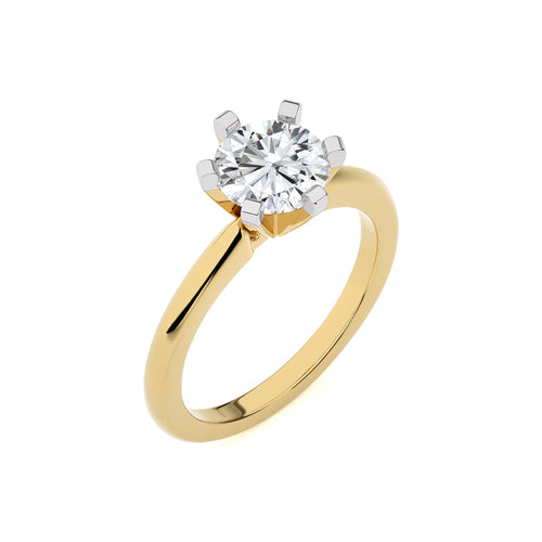 1 1/2 CT. Stellar Solitaire Round Lab Created Diamond Engagement Ring