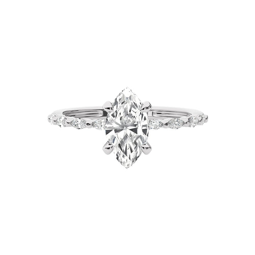 1 3/4 CT. Mesmerizing Marquise Lab Created Diamond Engagement Ring