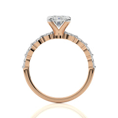 1 3/4 CT. Mesmerizing Oval Natural Diamond Engagement Ring