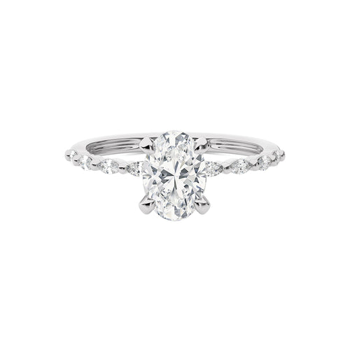 Mesmerizing Oval Diamond Engagement Ring