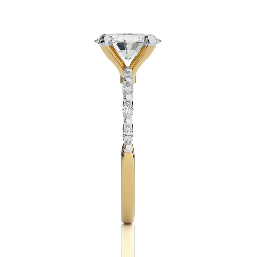 Mesmerizing Oval Diamond Engagement Ring