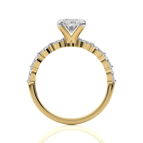 Mesmerizing Oval Diamond Engagement Ring