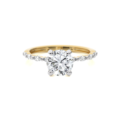 Mesmerizing Round Cut Diamond Engagement Ring