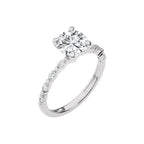 Mesmerizing Round Cut Diamond Engagement Ring