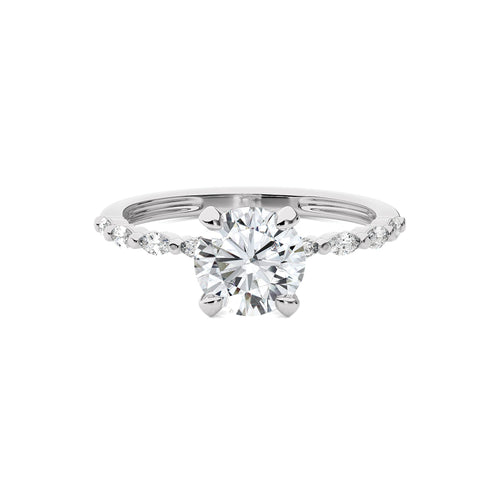 Mesmerizing Round Cut Diamond Engagement Ring