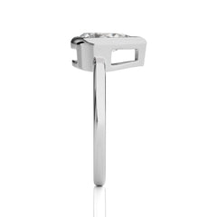 Bespoke Bezel Set Pear Diamond Engagement Ring