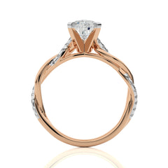 Twisting Vows Pear Bypass Engagement Ring