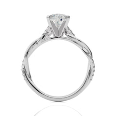 Twisting Vows Pear Bypass Engagement Ring