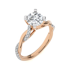 Twisting Vows Round Bypass Engagement Ring