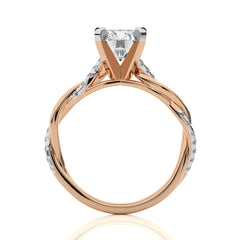 1 3/4 CT. Twisting Vows Round Natural Diamond Bypass Engagement Ring