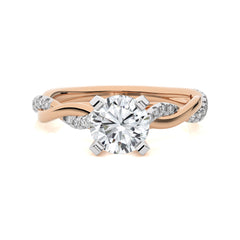 Twisting Vows Round Bypass Engagement Ring