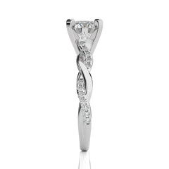 Twisting Vows Round Bypass Engagement Ring