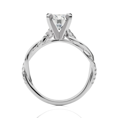 1 3/4 CT. Twisting Vows Round Natural Diamond Bypass Engagement Ring