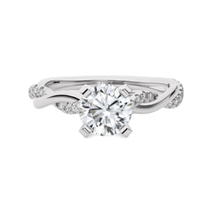 Twisting Vows Round Bypass Engagement Ring